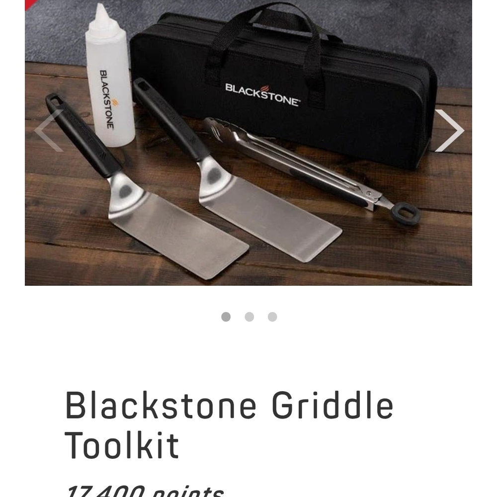 Blackstone Griddle Or BBQ Tool Set with Black and Silver Accessories. New